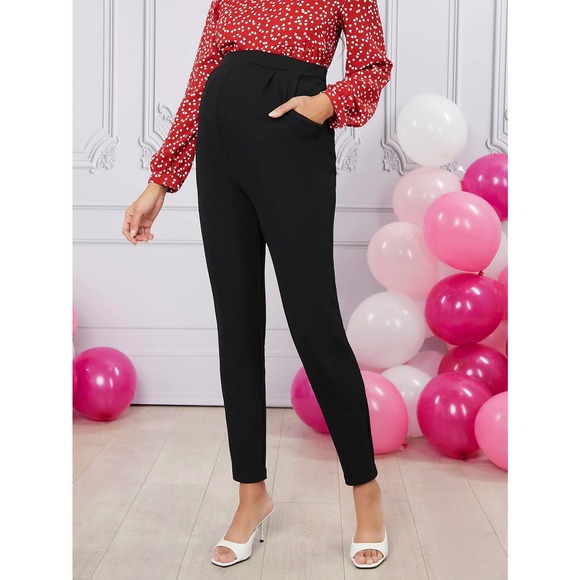 Maternity Adjustable Waist Pants - Picture 1 of 6
